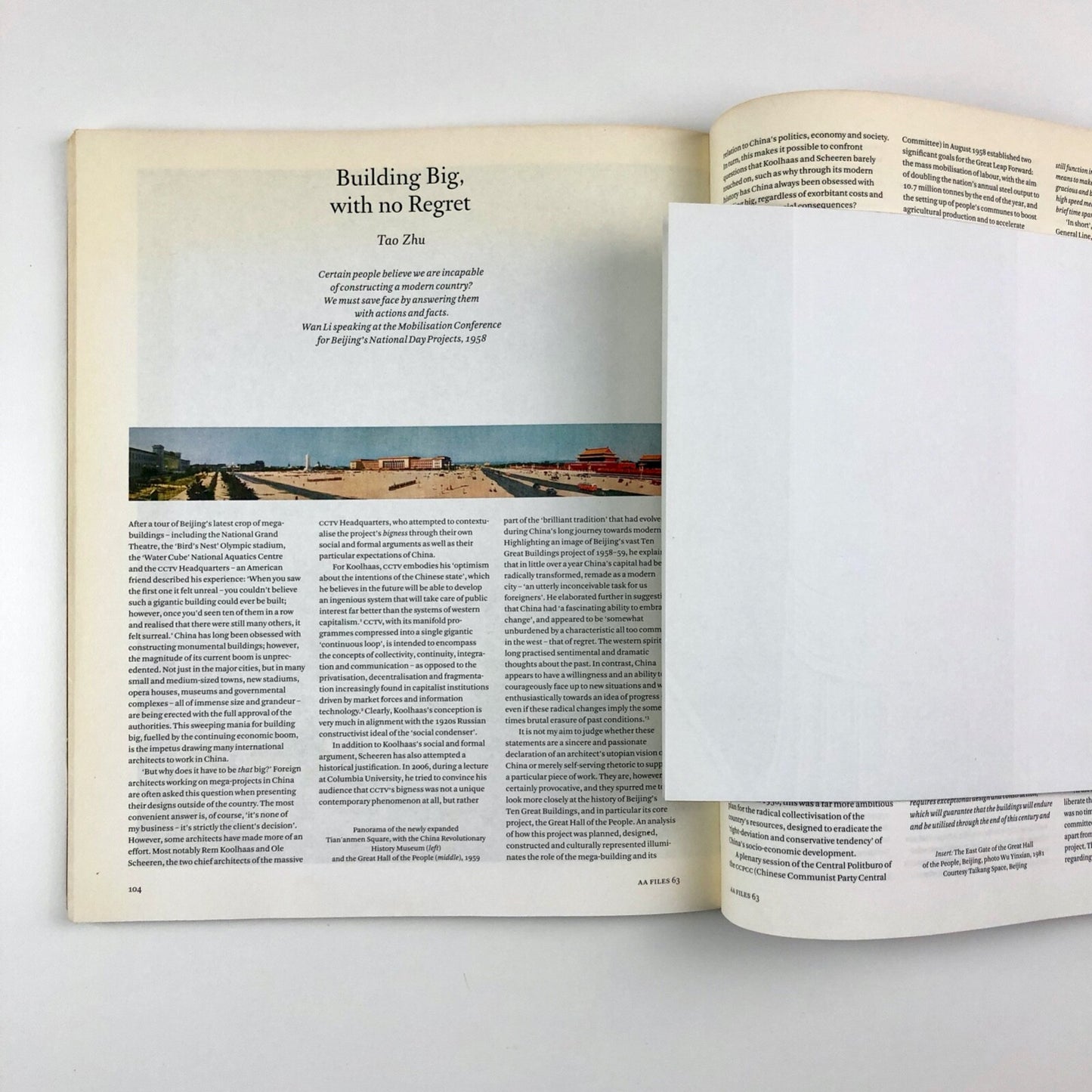 AA Files 63 Architectural Association journal, 1981