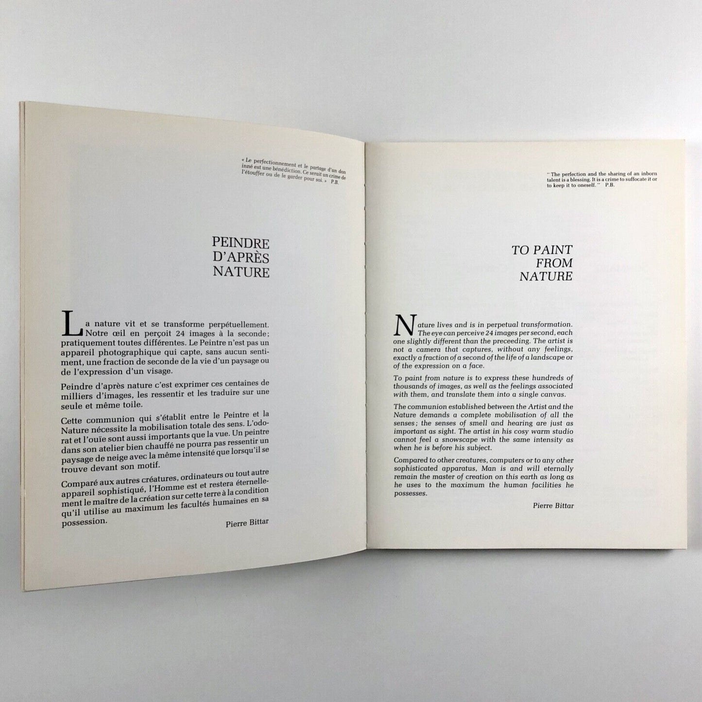 Pierre Bittar | Imprimerie Blanchard catalogue, 1986 inscribed