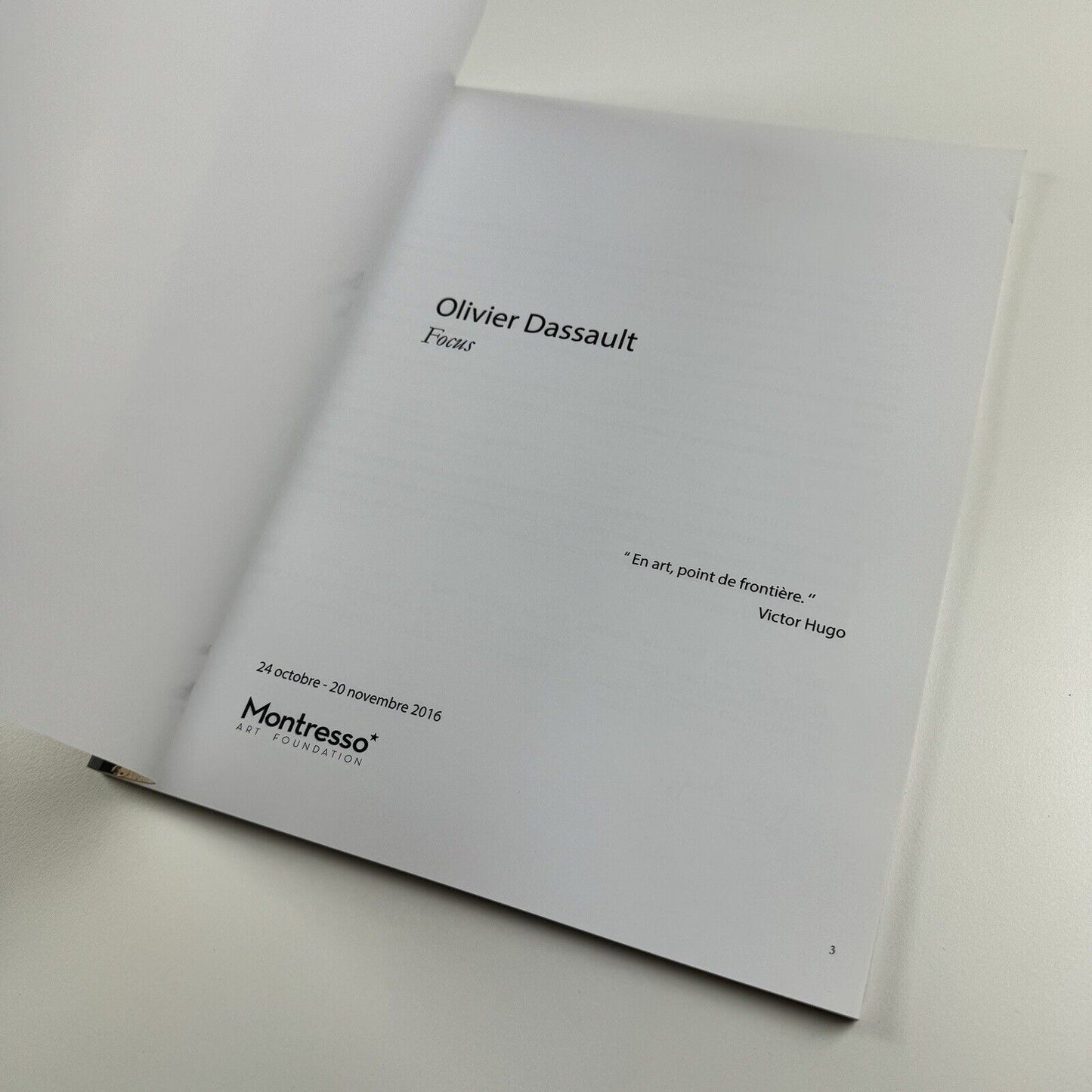 Olivier Dassault. Focus | Fondation Montresso 2016