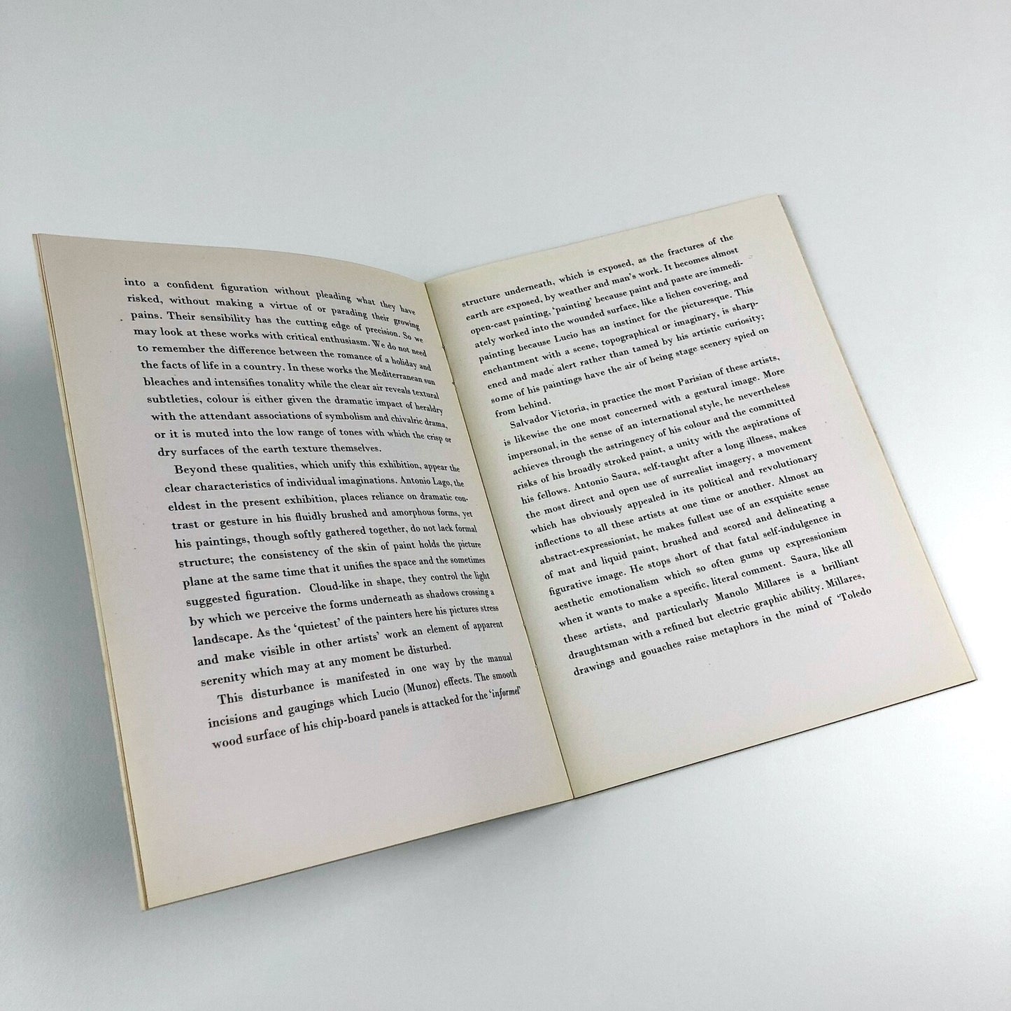 La Nueva Pintura de Espana. Six Contemporary Spanish Painters | Arthur Tooth catalogue, 1962