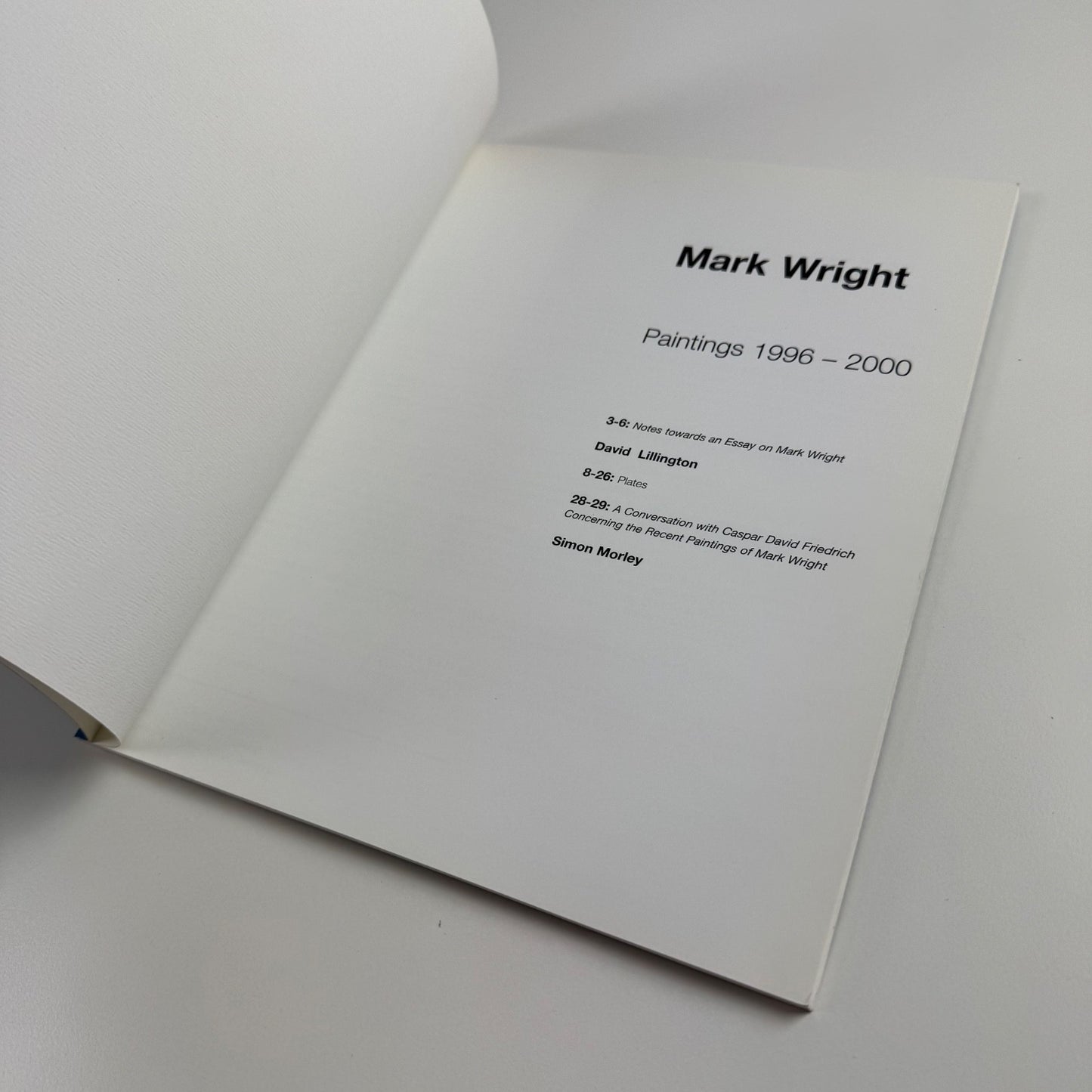 Mark Wright. Paintings 1996-2000 | Rhodes & Mann, 2000