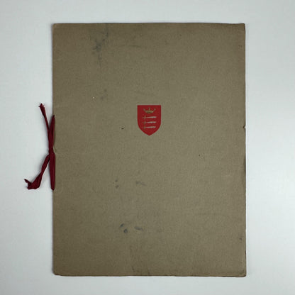 Commemorative booklet to accompany the Unveiling by the Lord Chancellor of panels commemorating the holding of Foreign Maritime Courts at the Guildhall during the World War, 1939-1945 at the Middlesex Guildhall, Westminster on 2 June 1947