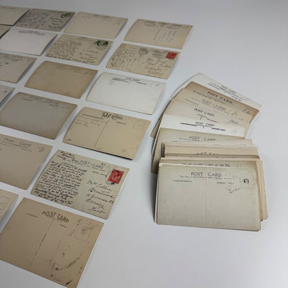 Collection of 54 black and white RP postcards of Branscombe Devon one lot