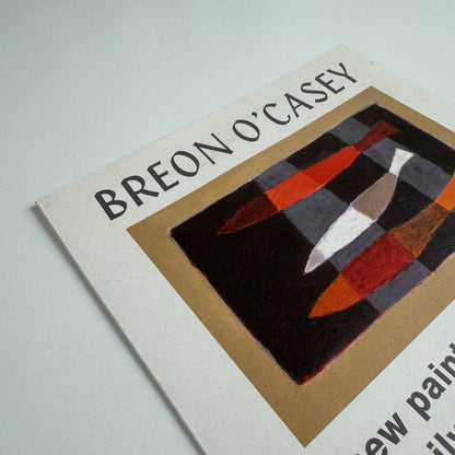 Promotional leaflet for Breon O’Casey new paintings and prints gold, silver & bronze sculpture with ceramics by Nigel Lambert | Yew Tree Gallery, 2003