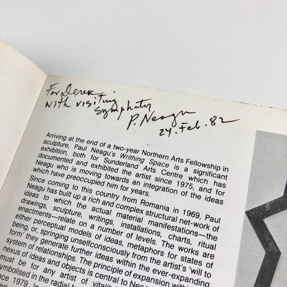 Paul Neagu Writhing Space Ceolfrith Gallery | Laing Art Gallery, 1981/2 inscribed by the artist