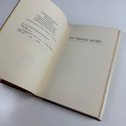 The Painted Word by Tom Wolfe | Farrar, Straus and Giroux, New York, 1975