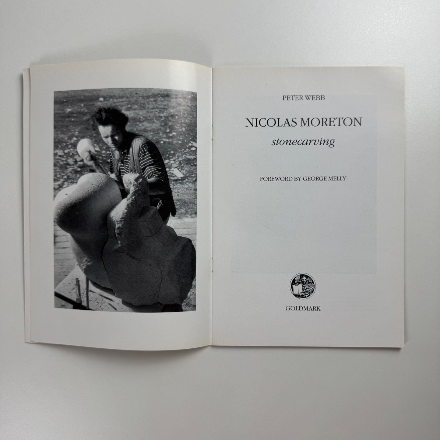 Nicolas Moreton. Stonecarving by Peter Webb | Goldmark Gallery, 1995