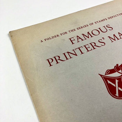 Famous Printers' Marks: folder for the series of stamps | W.P. Griffiths & Sons