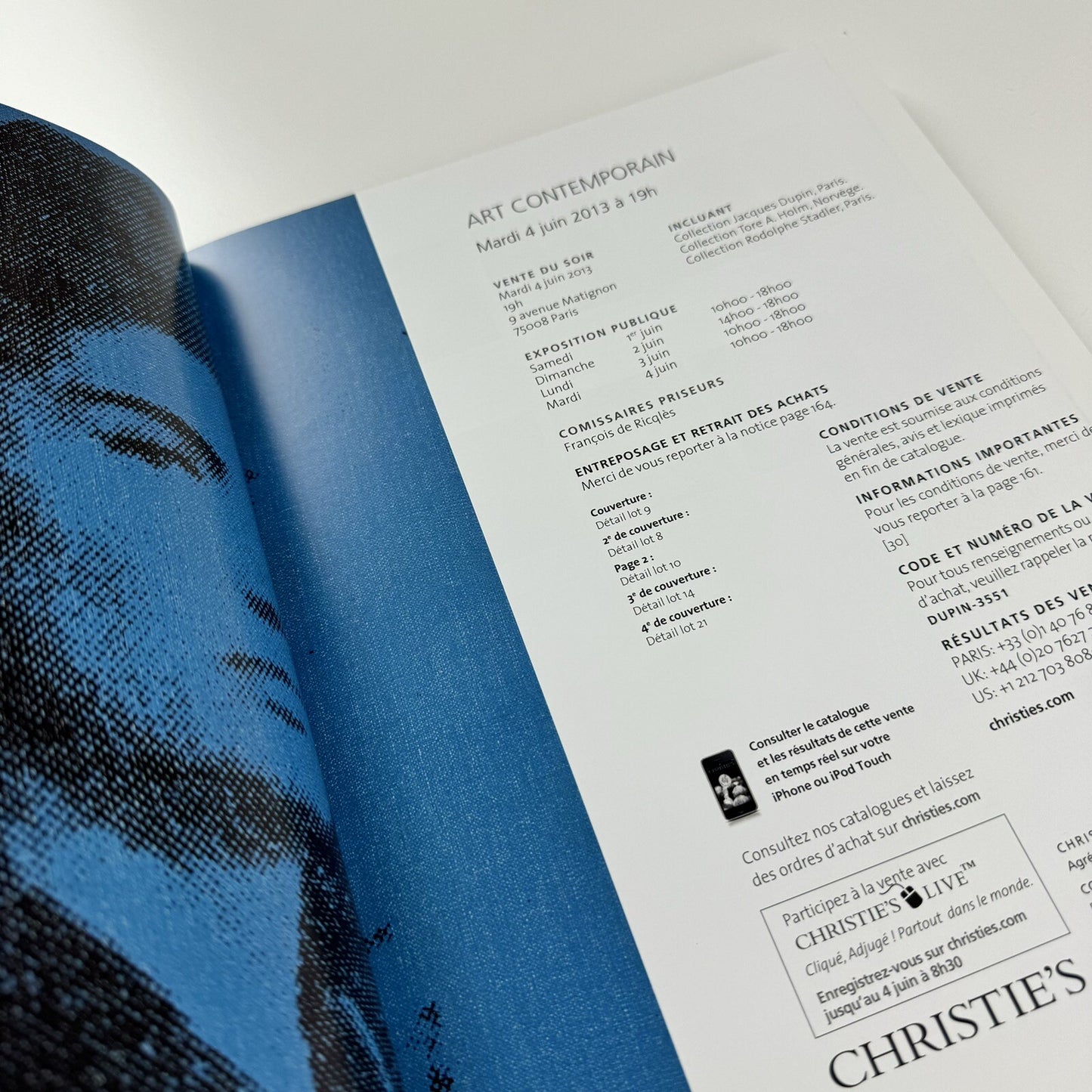 Art Contemporain | Christie's Paris 4 June 2013 sale reference 3551
