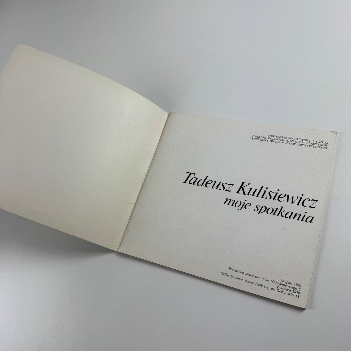Tadeusz Kulisiewicz moje spotkania Ministerstwo Kultury Poland, 1979