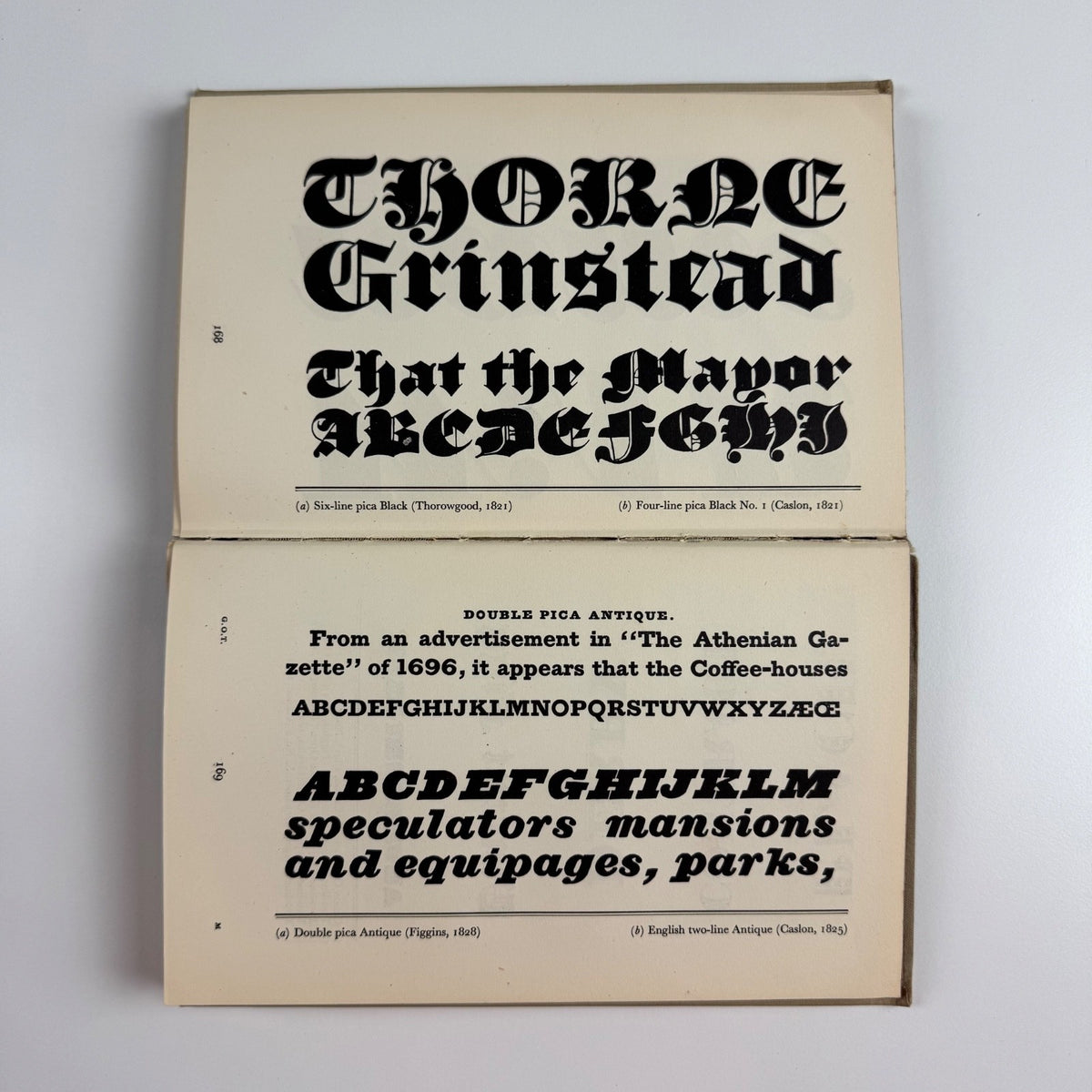 Nineteenth XIXth Century Ornamented Types & Title Pages Nicolette Gray 1938