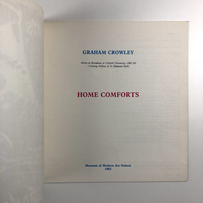 Graham Crowley – Home Comforts | Museum of Modern Arts Oxford, 1983