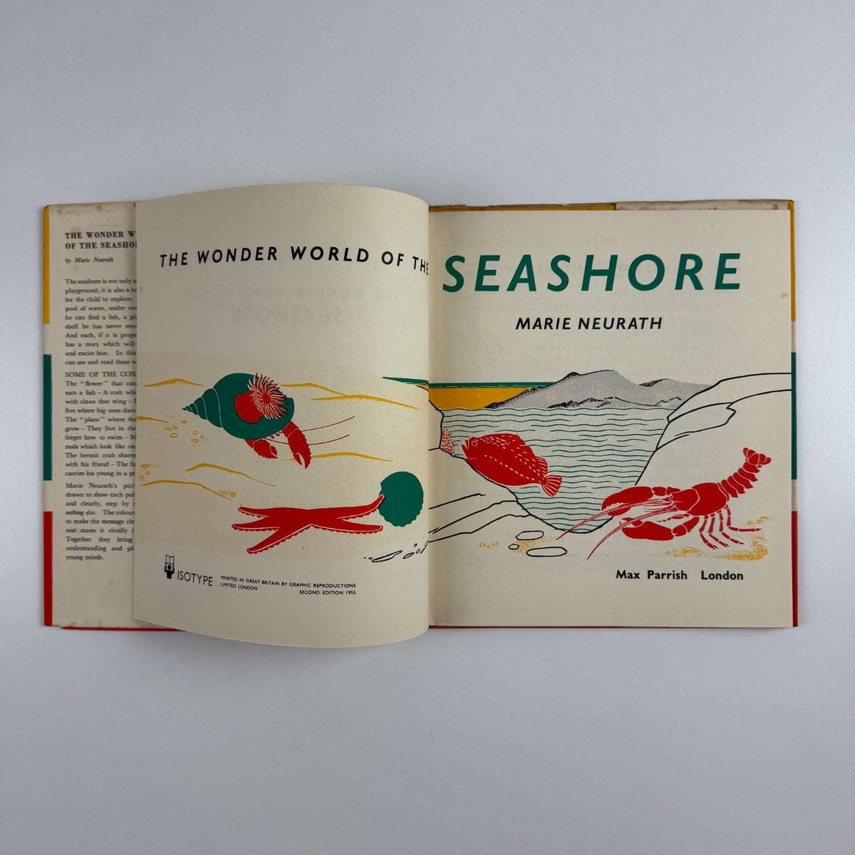 The Wonder World of the Seashore Marie Neurath, Max Parrish second edition Isotype Institute