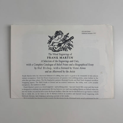 Prospectus for The Wood Engravings of Frank Martin by Hal Bishop | Previous Parrot Press, 1998