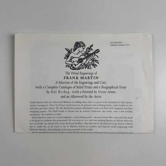 Prospectus for The Wood Engravings of Frank Martin by Hal Bishop | Previous Parrot Press, 1998
