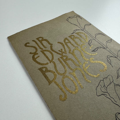 Leaflet for the exhibition Paintings by Sir Edward Burne-Jones | Pre-Raphaelite Gallery, Antique Hypermarket, London 1969