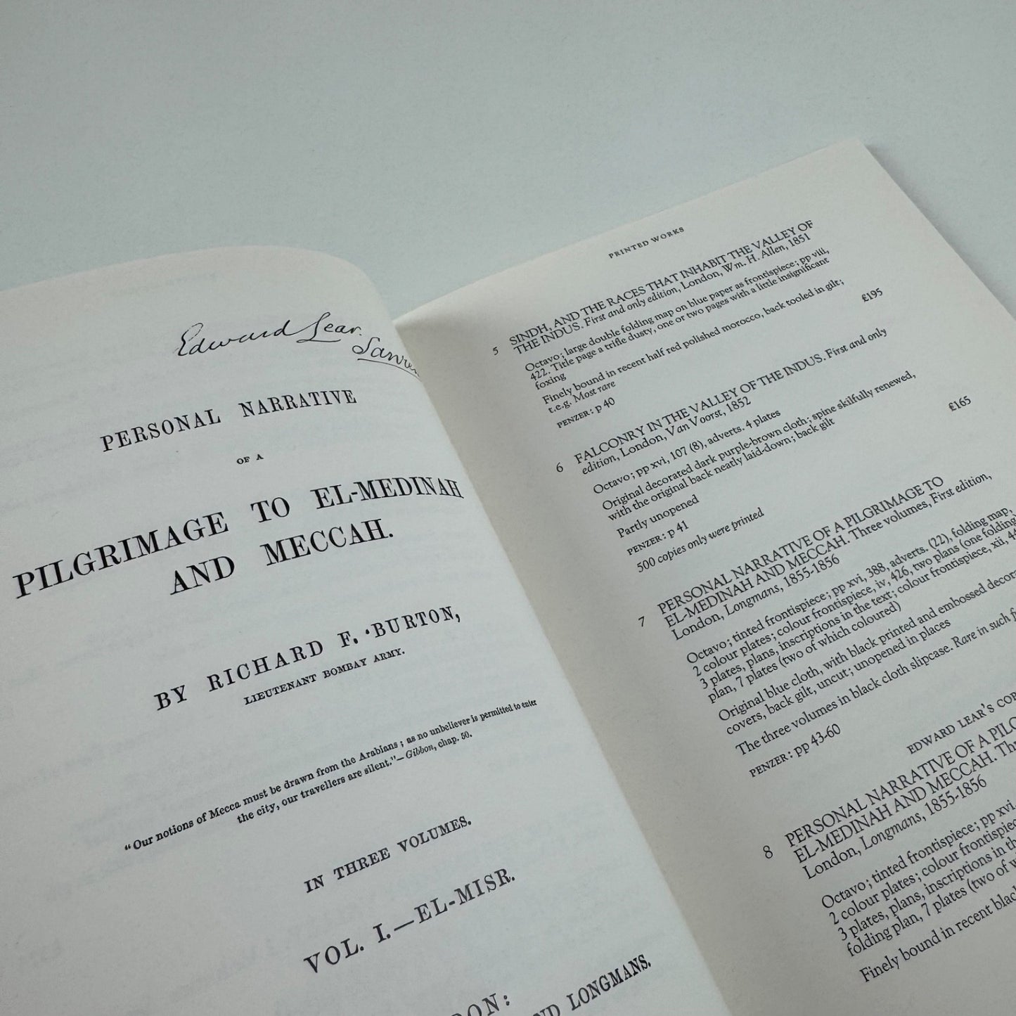 Catalogue of valuable books, manuscripts..of Richard Francis Burton | Spink 1976