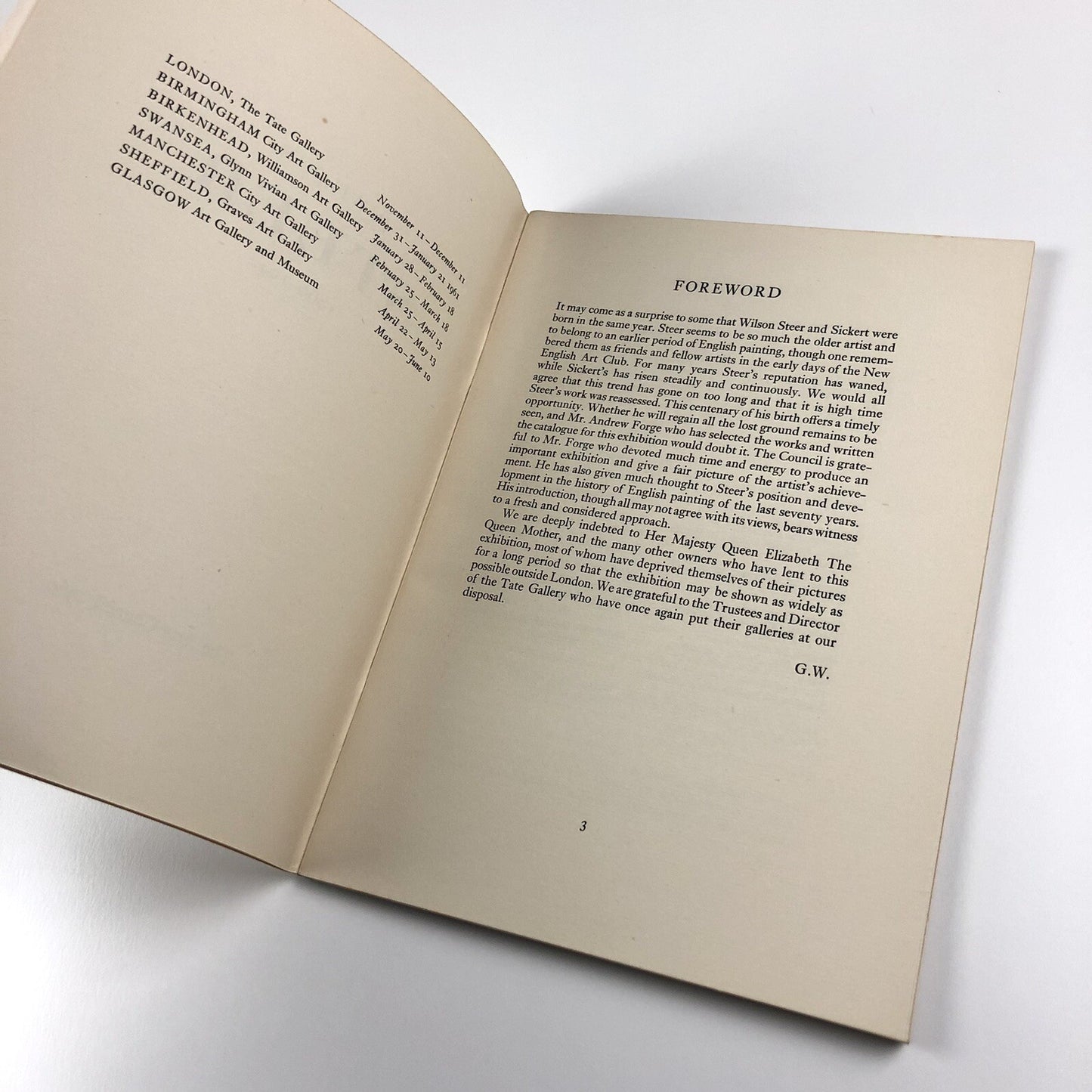 P. Wilson Steer 1860-1942 Arts Council exhibition catalogues, 1980