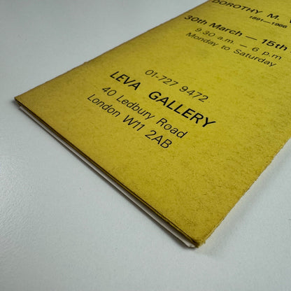 An exhibition of illustrations by Dorothy M. Wheeler 1891-1966 | Leva Gallery, presumably 1966