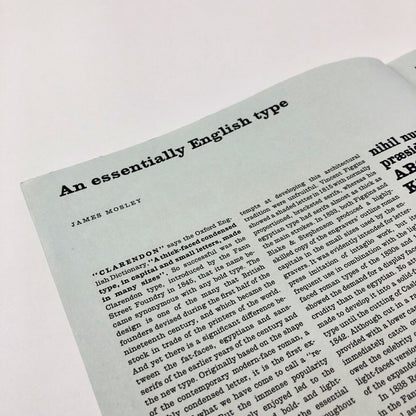Type specimen leaflet New Clarendon with Bold Series 618 | text by James Mosley | Monotype Corporation, undated