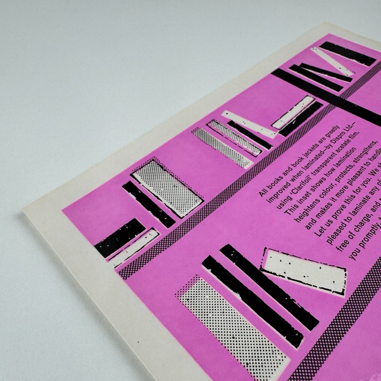 Promotional leaflet for laminated paper | Dispro Clarifoil 1960s