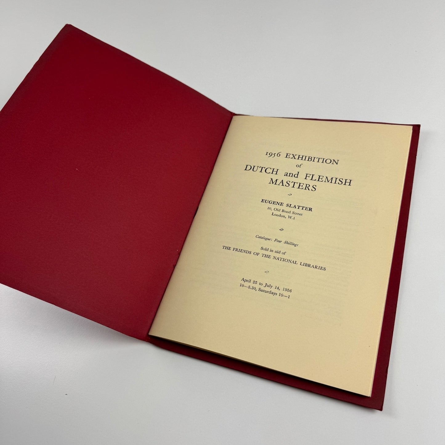 Catalogue of the 1956 exhibition of Dutch & Flemish Masters | Eugene Slatter, London, 1956