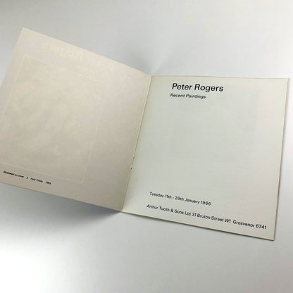 Peter Rogers. Recent Paintings | Arthur Tooth, London exhibition, January 1966