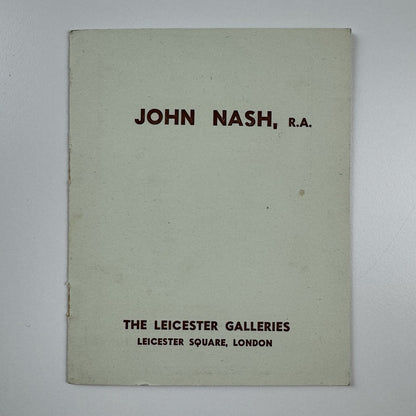 John Nash – Paintings & Watercolours | Ernest Brown & Phillips | The Leicester Galleries