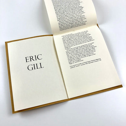 Eric Gill. On the Flying Scotsman | Beeches Press, London, 1990