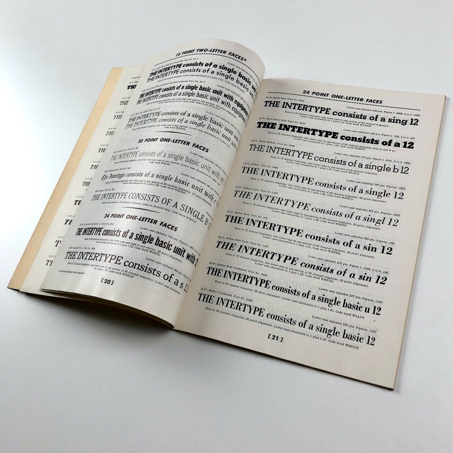 Intertype Headletter and Display Type Faces | Intertype Corporation brochure | Undated