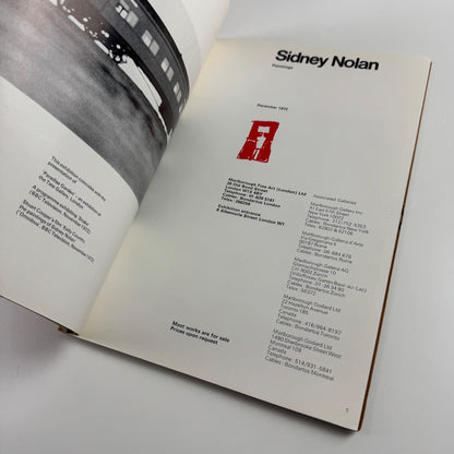 Sidney Nolan. Paintings | Marlborough Fine Art, 1972 Gordon House design