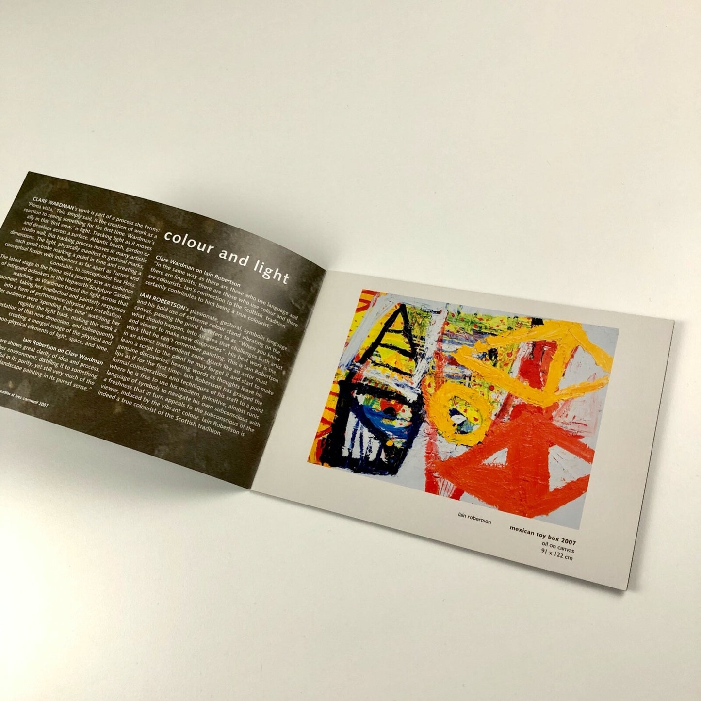 Clare Wardman Iain Robertson. Colour and light | Hilton Young Fine Art exhibition leaflet, c.2007